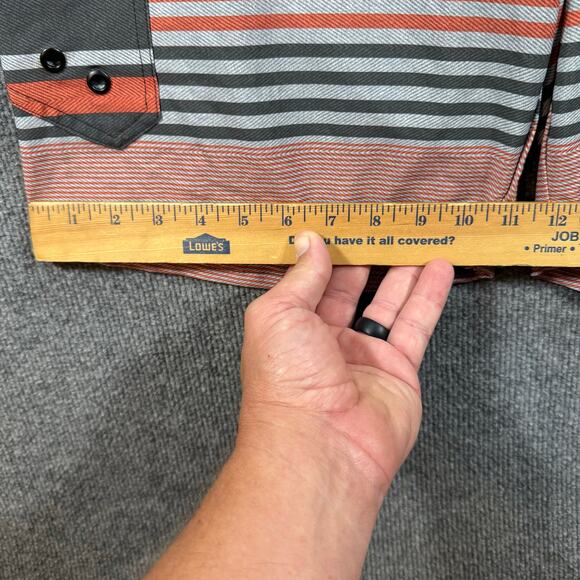 Ocean Current Swim Shorts Men's 32 Orange/Black Striped Drawstring Beachwear - Picture 4 of 9